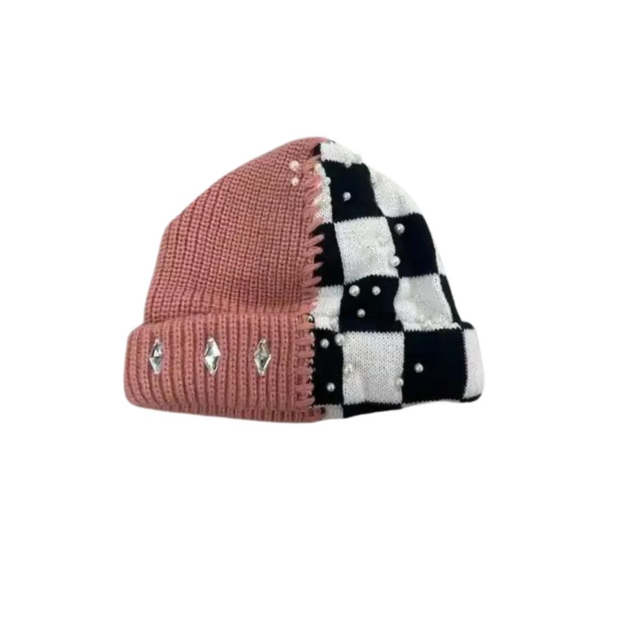 Red/ Chess Beanies Pearls