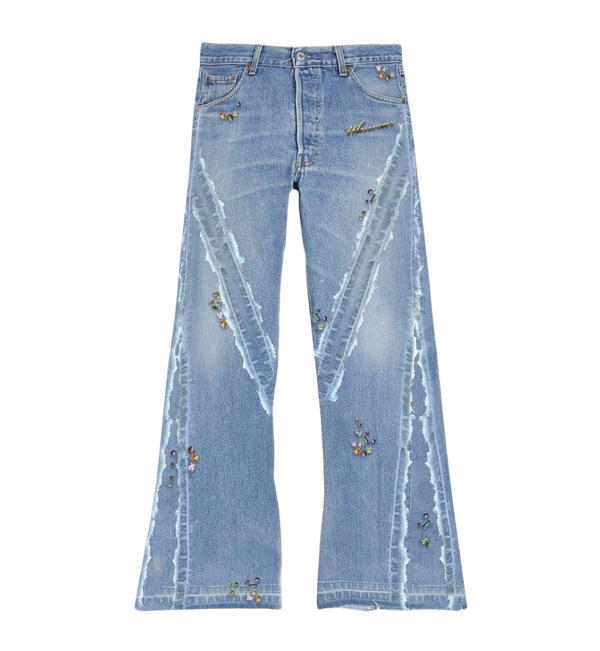 Rhinestone Oversized Jeans