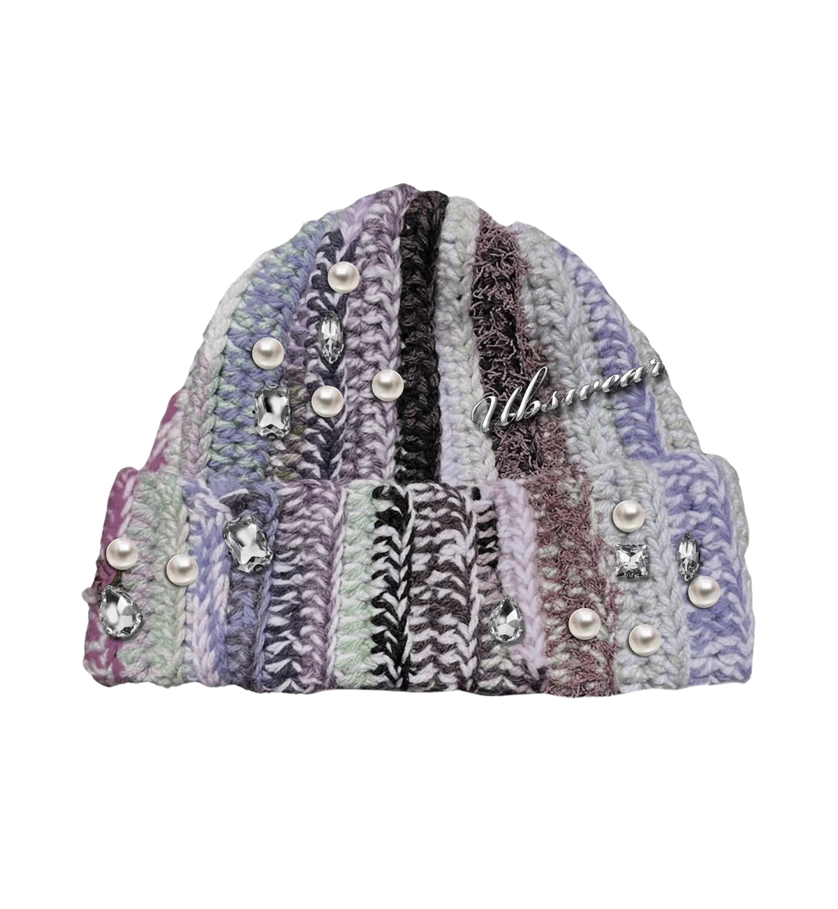 Knitted Purple Beanies