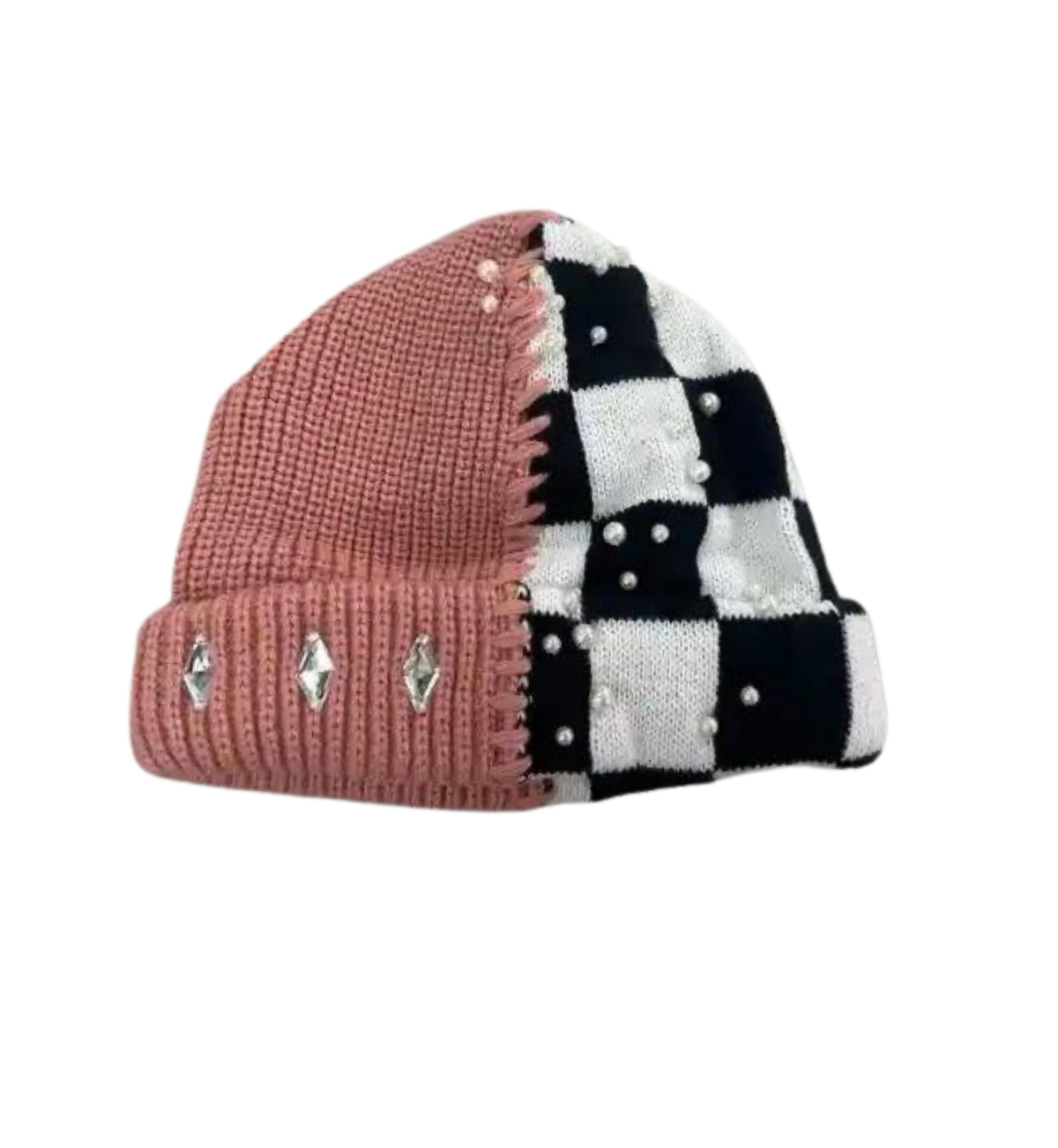 Red/ Chess Beanies Pearls