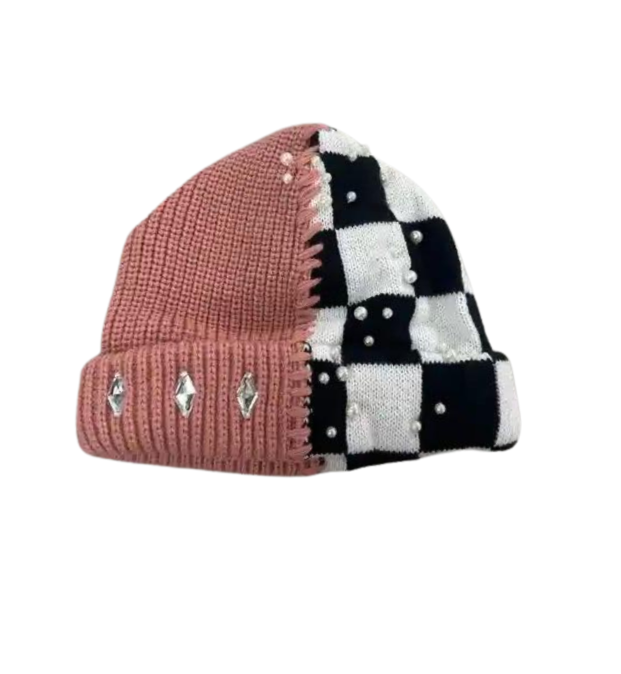 Red/ Chess Beanies Pearls