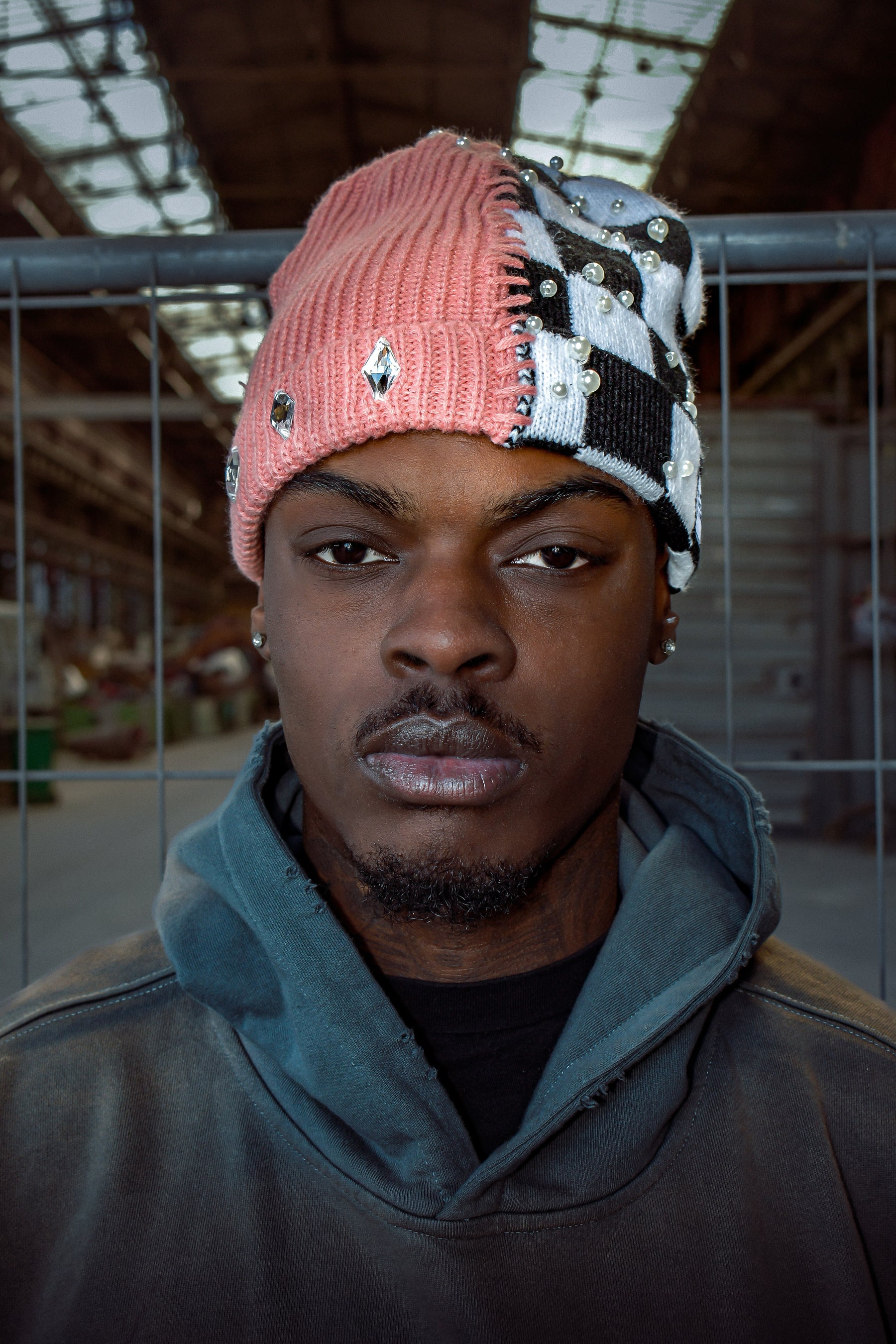 Red/ Chess Beanies Pearls