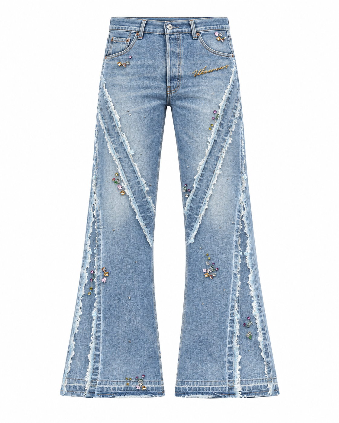 Strass Jeans Oversized