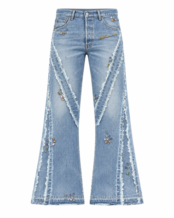 Strass Jeans Oversized